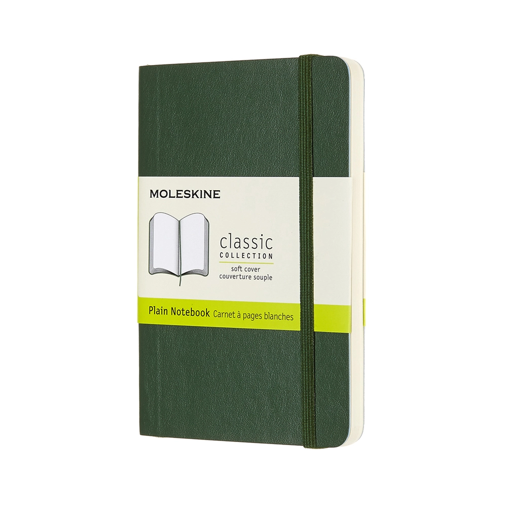 Notesbog Moleskine classic pocket soft  p myr green 9x14cm
