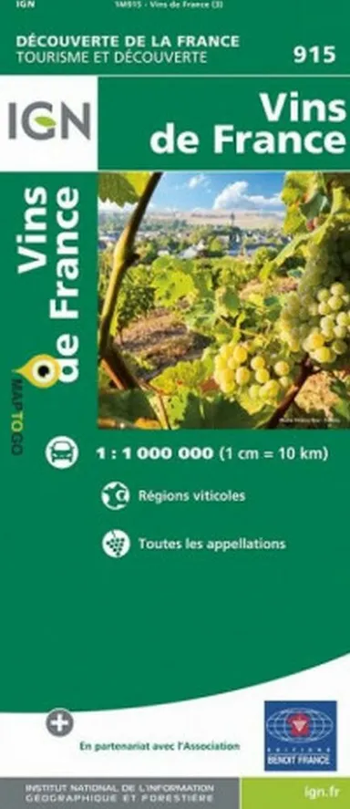 Wines of France Map : Vins du France