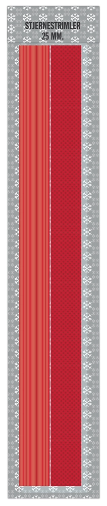 Stjernestrimler glitter 25 mm