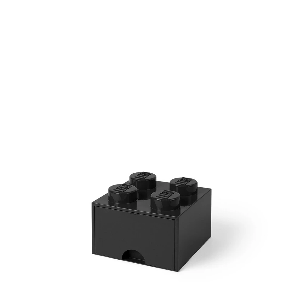 LEGO opbevaringskasse med skuffe - sort