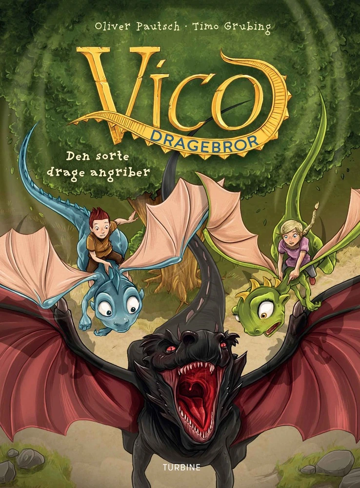 Billede af Vico Dragebror - Den sorte drage angriber
