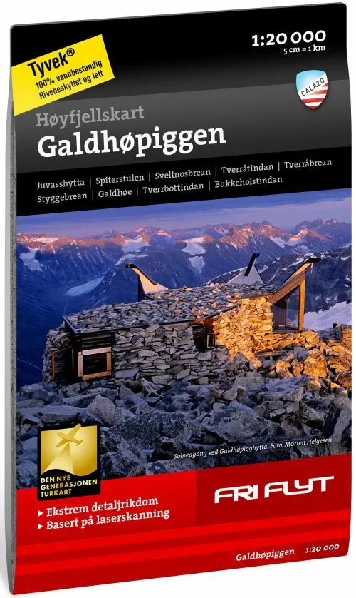 Billede af Høyfjellskart Galdhøpiggen 1:20 000