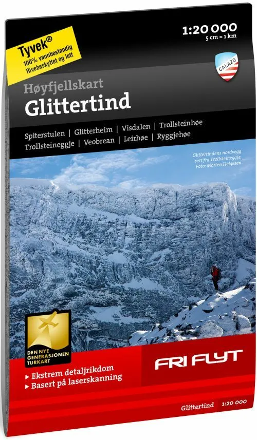 Billede af Høyfjellskart Glittertind 1:20 000