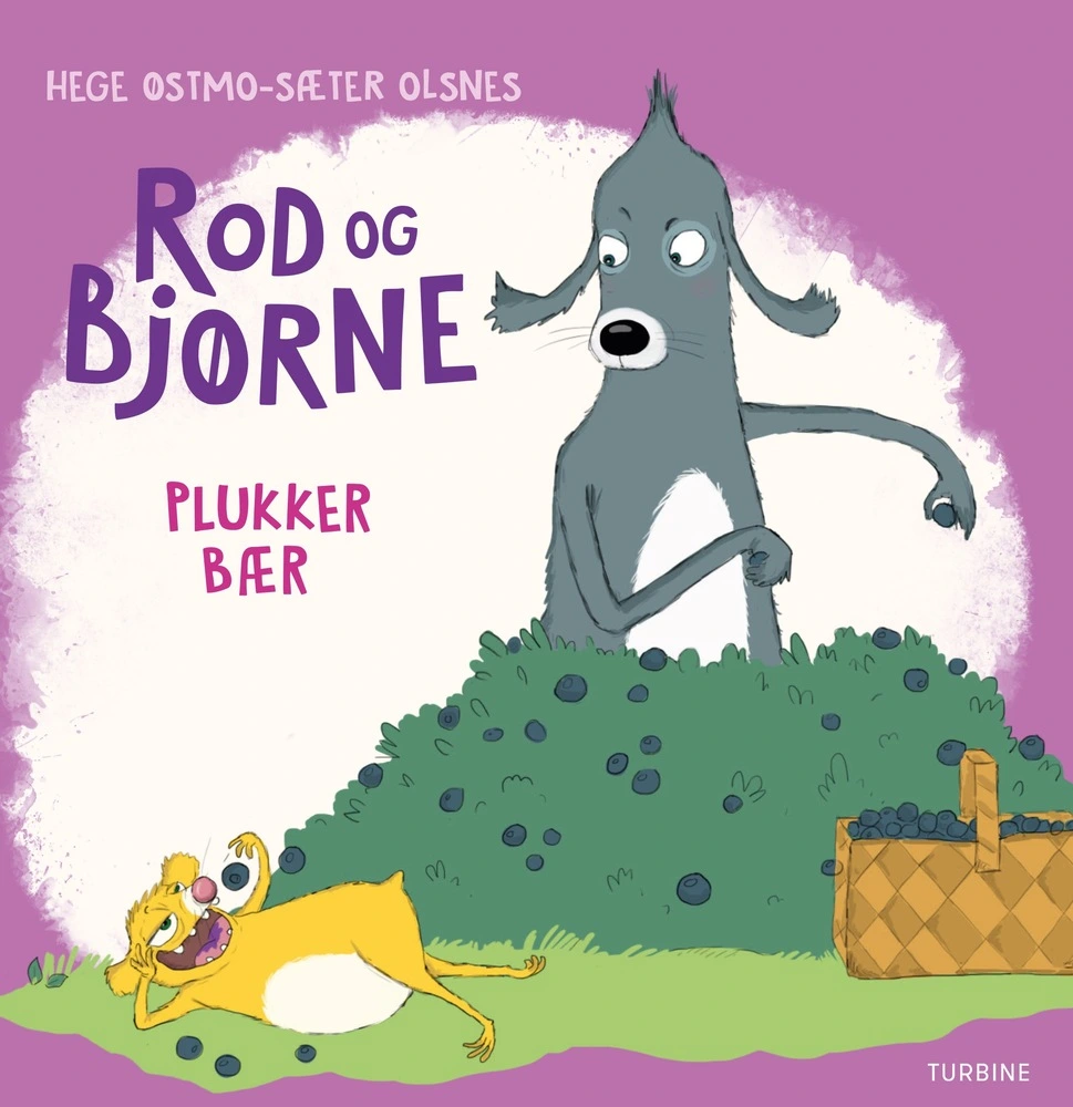 Billede af Rod og Bjørne plukker bær