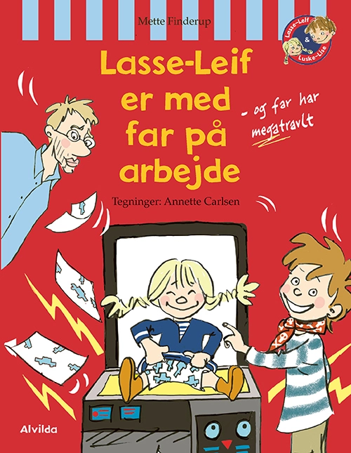 Billede af Lasse-Leif er med far på arbejde