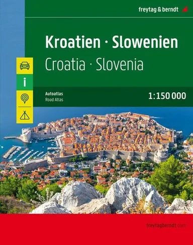 Croatia - Slovenia Road Atlas, Kroatien - Slowenien Autoatlas