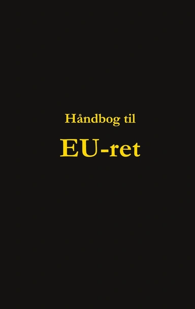 Håndbog til EU-ret