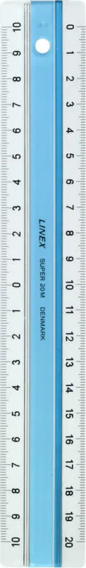 #3 - Lineal Linex super 20 cm lyseblå