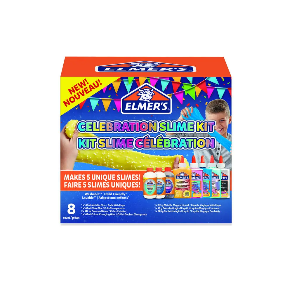 Elmers celebration slime kit