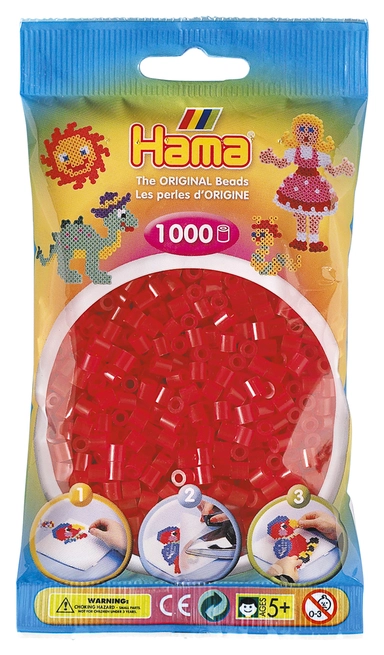 Hama midi perler 1000 stk transparent