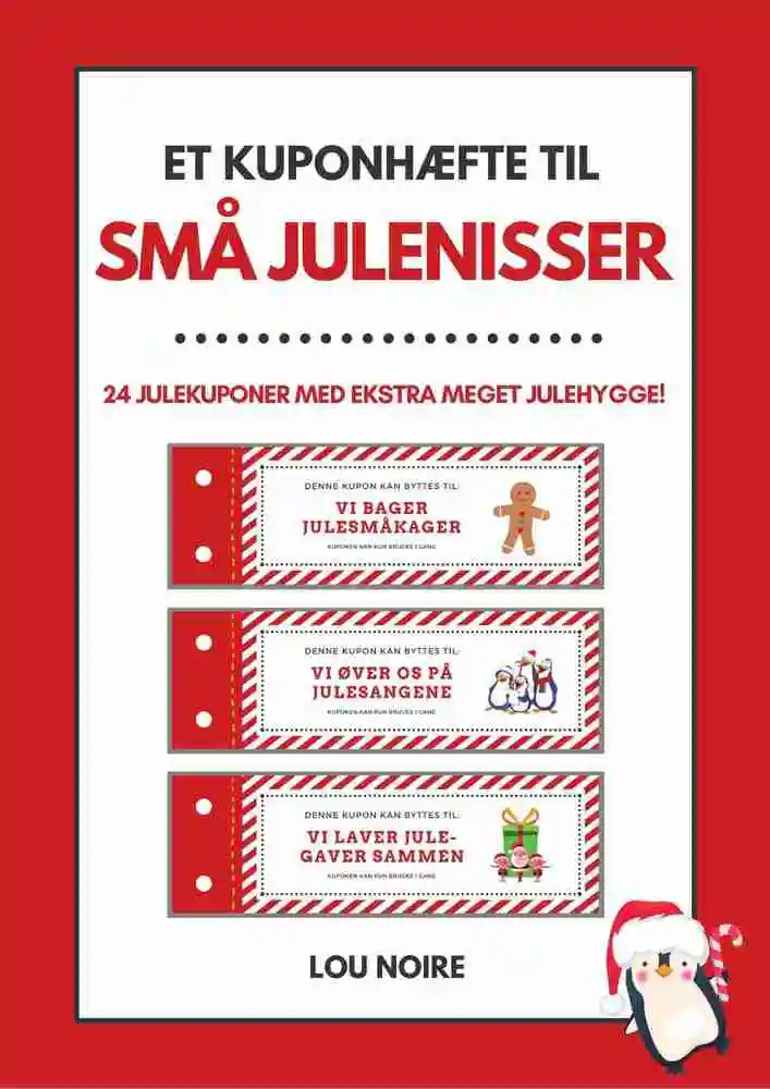 Et kuponhæfte til små julenisser