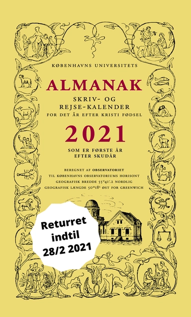 Universitetets Almanak Skriv- og Rejsekalender 2021