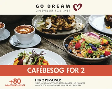 GO DREAM Cafébesøg for 2