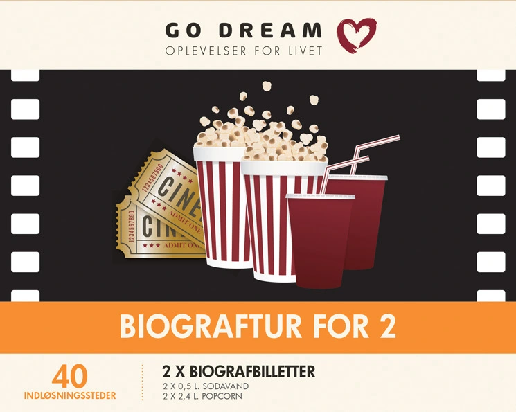 gået i stykker mental udtrykkeligt GO DREAM Biograftur for 2 | GO DREAM | Bog & idé