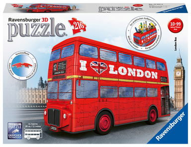 3D Puzzle London Bus 216 brikker