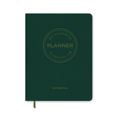 MY FAVORITE PLANNER Notebook / Forest Green