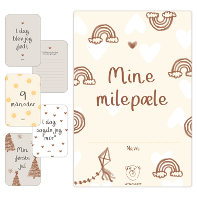 Milepælskort i æske