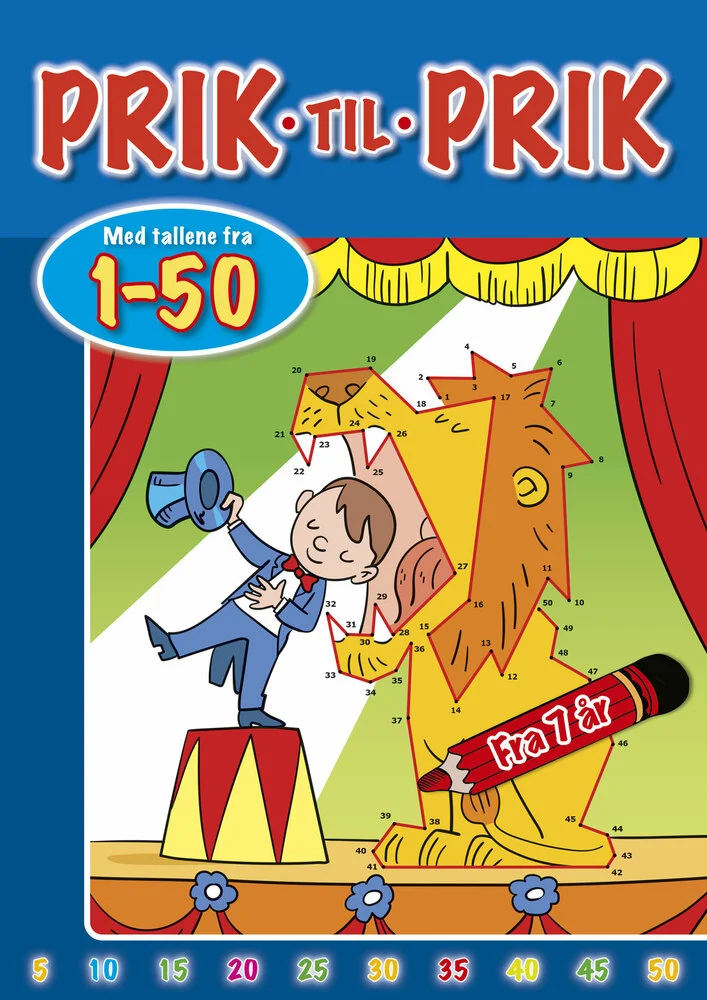 Billede af Prik til prik med tallene fra 1-50 (Cirkus)