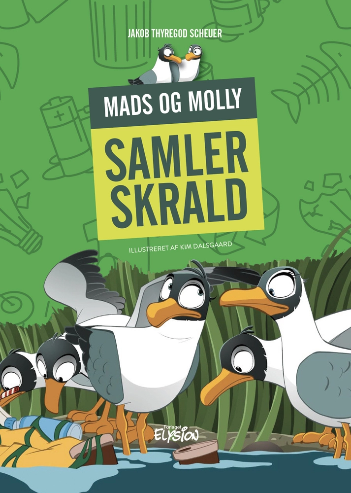 Billede af Mads og Molly samler skrald