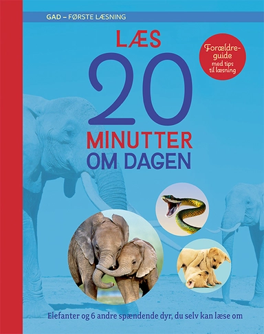 Læs 20 minutter om dagen: Elefanter og 6 andre spændende dyr, du selv kan læse om