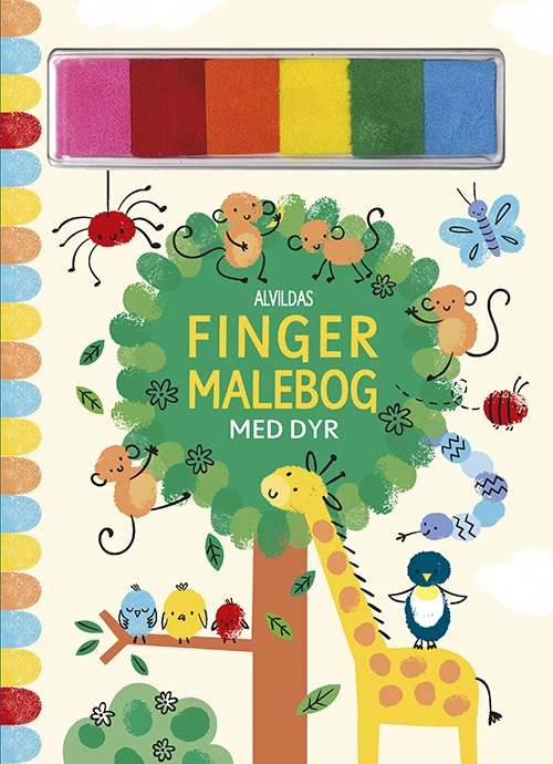 Billede af Alvildas fingermalebog med dyr