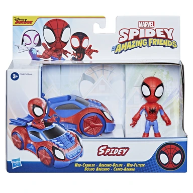 Spidey køretøj og figur asst
