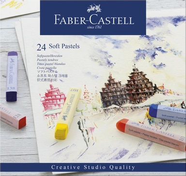 Kridt Pastel Soft Faber-Castell 24 Ass.