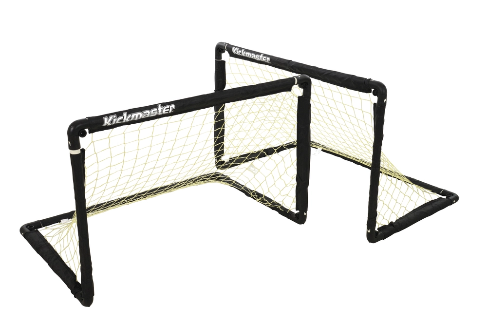 Kickmaster - Fodboldmål - 90 X 61 Cm - Foldbare - 2 Stk