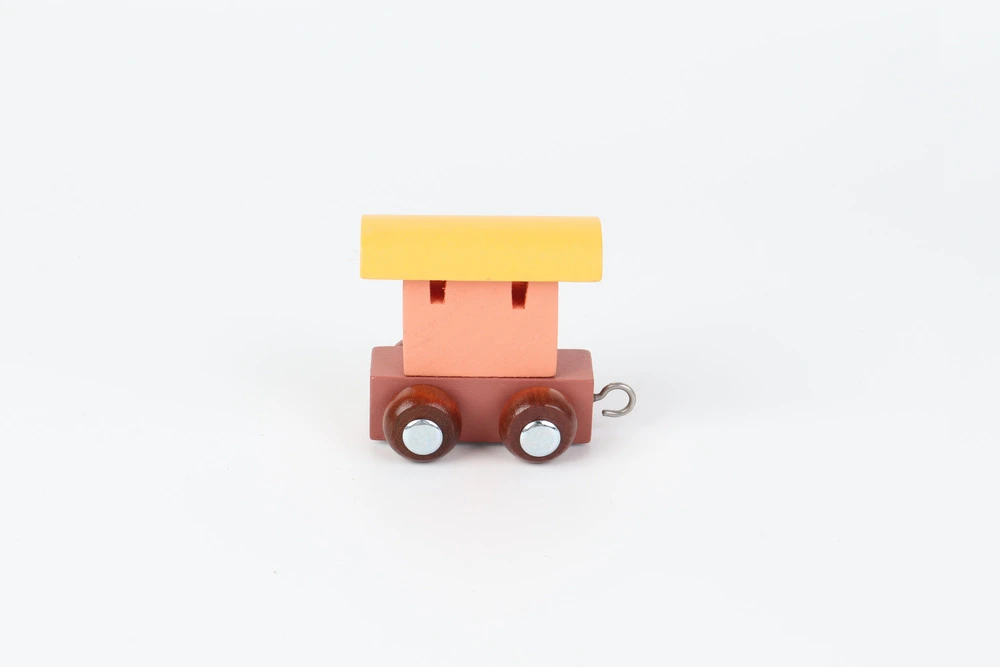Small Foot - Wooden Letter Train Wagon Colored - 12 pieces