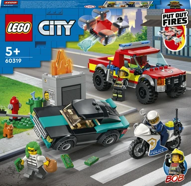 60319 LEGO City Fire Brandslukning og politijagt