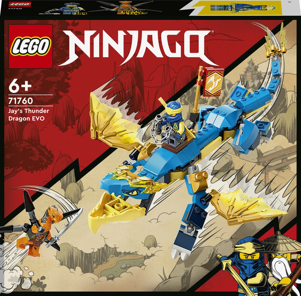 Jeg vil have Bløde Beregning 71760 LEGO Ninjago Jays tordendrage EVO | LEGO | Bog & idé