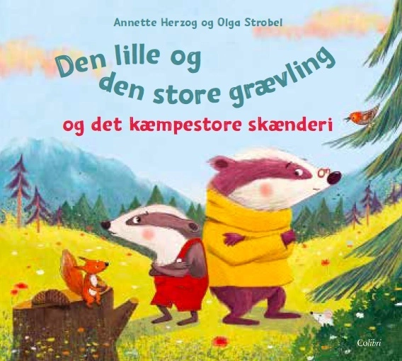 Billede af Den lille og den store grævling og det kæmpestore skænderi