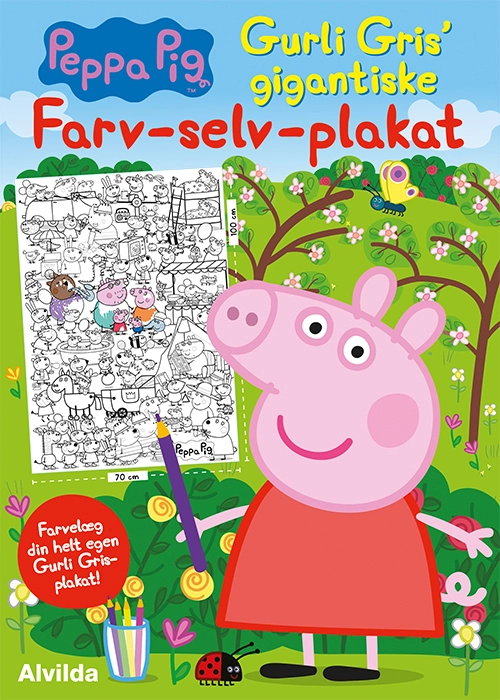 Billede af Peppa Pig - Gurli Gris' gigantiske farv-selv-plakat