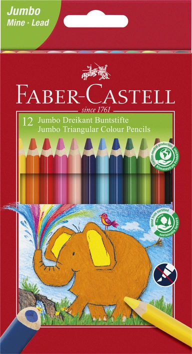 Farveblyant Faber Castell Jumbo 12 stk