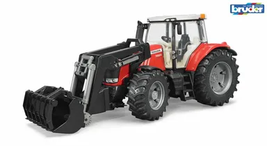 Massey Ferguson 7600 traktor med frontlæsser