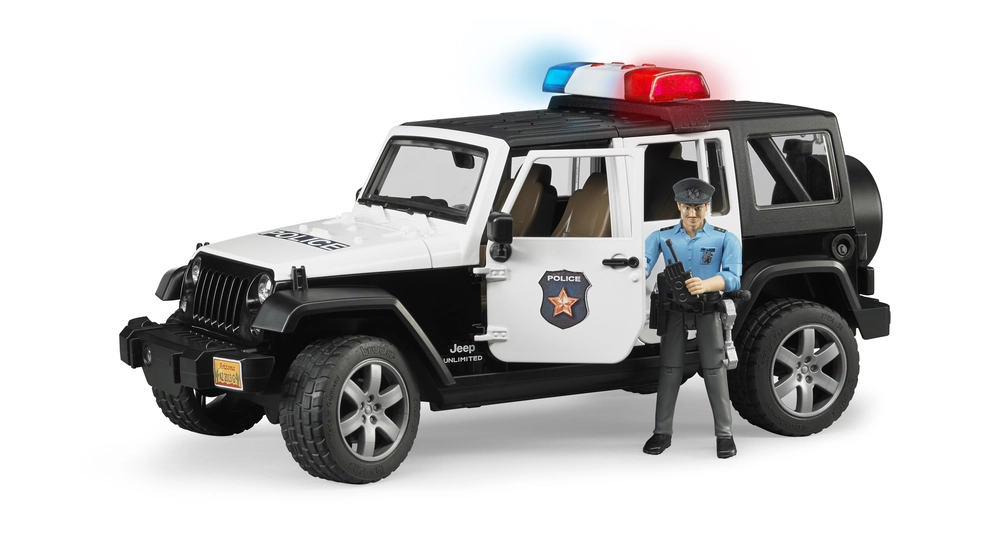 9: Jeep Wrangler Politibil med politimand