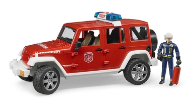 Jeep Wrangler brandvæsen kommandobil med brandmand