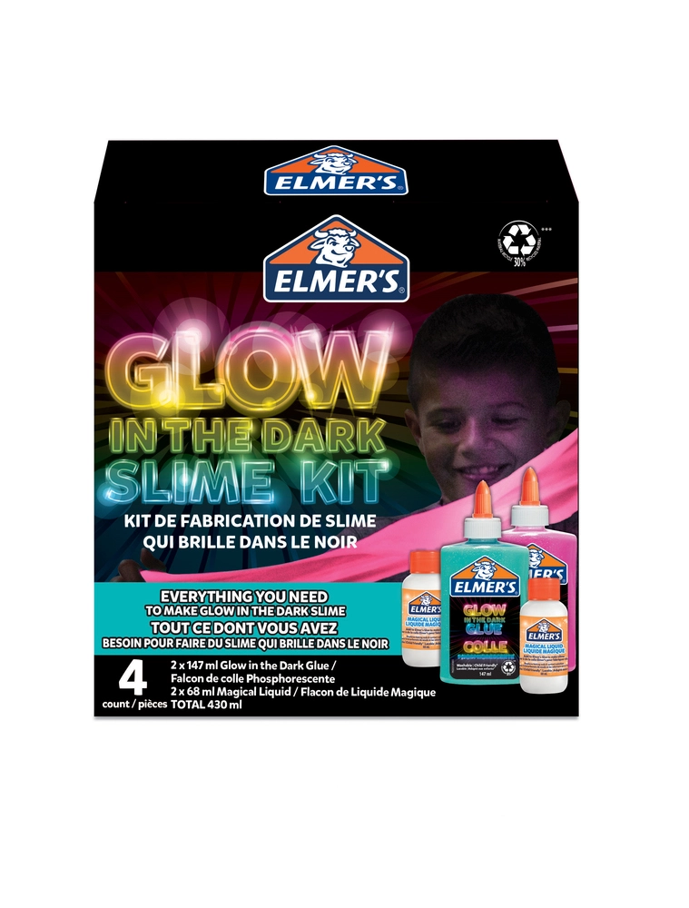 Elmer's Glow-in-the-dark slime kit 4 dele