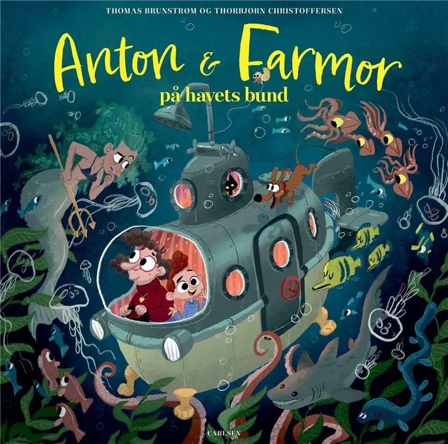 Billede af Anton og farmor på havets bund