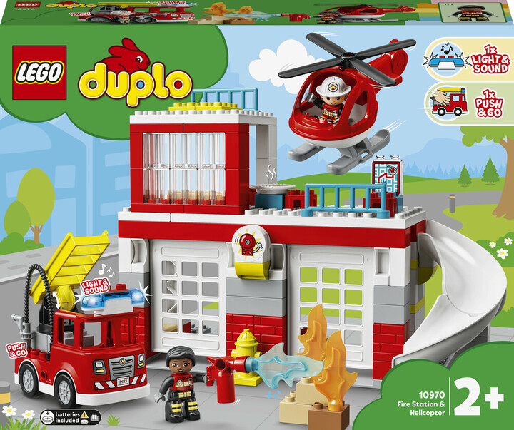 Køb 10970 LEGO DUPLO Town Brandstation helikopter LEGO hos Legekæden