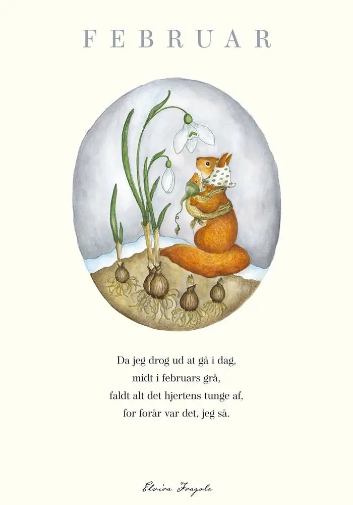 Februar - Året plakat