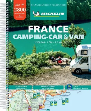 Michelin atlas routier et touristique France Camping-Car & Van