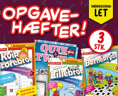 Krydsord, Sudoku og Find Ord Samleposer Sværhedsgrad: LET/B