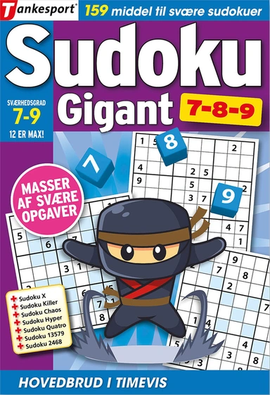 Sudoku GIGANT 7,8,9