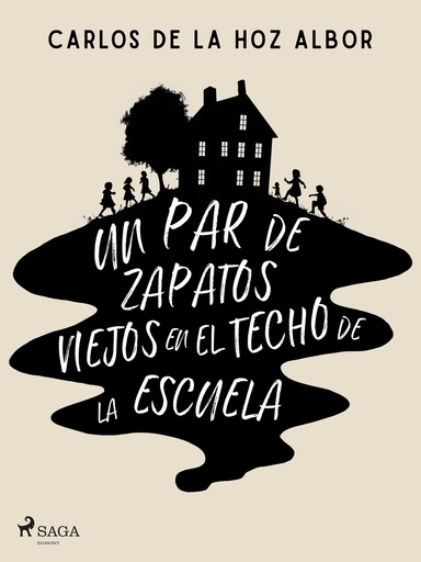 Un par de zapatos viejos en el techo de la escuela