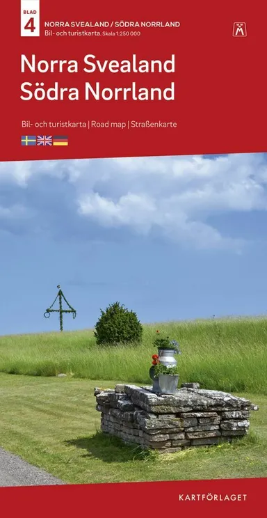 Norra Svealand / Södra Norrland : bil- och turistkarta - road map - Straßenkarte