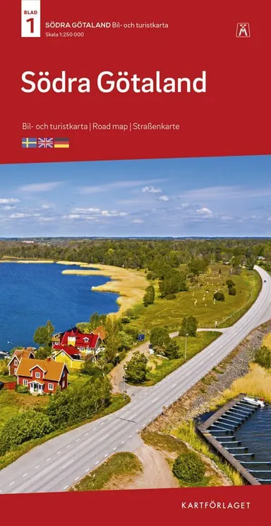 Södra Götaland : bil- och turistkarta - road map - Straßenkarte