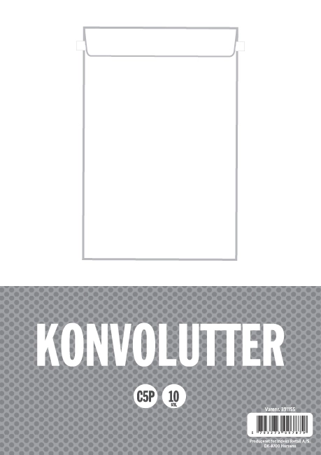 Konvolut relief c5p uden rude 10 stk 90 gram