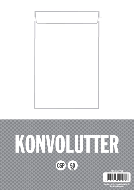 Konvolut relief c5p uden rude 50 stk 90 gram