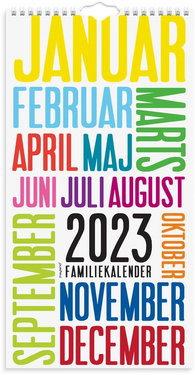 Familiekalender trendart 2023